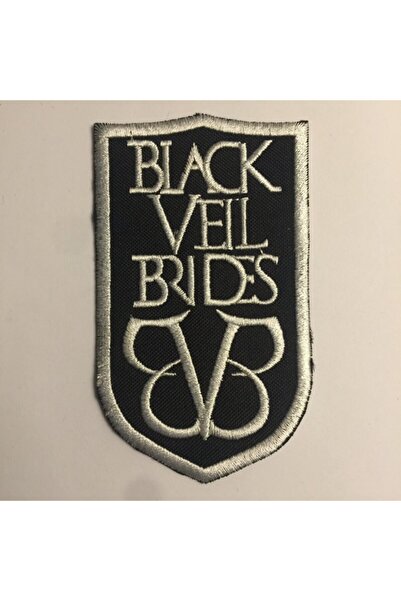 StüdyoÜmitTişört رقعة Black Veil Brides Logo-2 - رقعة مع رقعة من الحجاب والزخ...