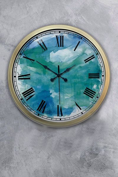 Kasva Concept Cadou 40 Cm Ceas de Perete Decorativ Metal Vechi