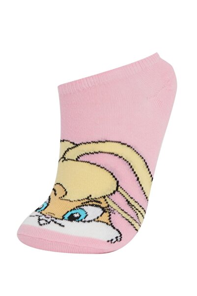 DeFacto Girl's Looney Tunes Licensed 3-Piece Booties Socks