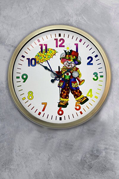 Dream Gift هدية ساعة حائط مهرج معدنية عتيقة مقاس 40 سم