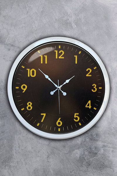 Kasva Concept Gift 40 cm White Metal Office Wall Clock