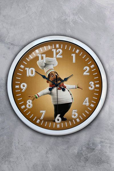 Kasva Concept 40 cm White Metal Kitchen Wall Clock