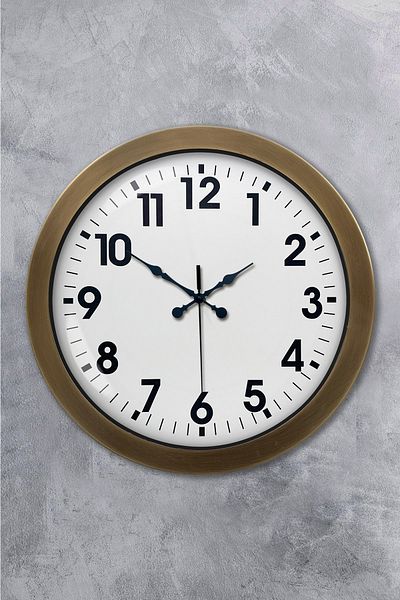 Kasva Concept Gift 36 cm Antique Metal Classic Wall Clock