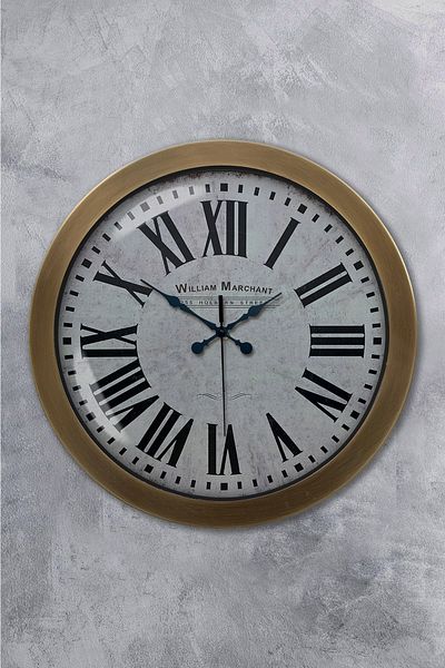 Kasva Concept 36 cm Tumbled Metal 2021 Fashion Wall Clock