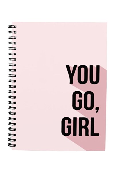 Bikutumutluluk Gift - N0122 A5 Design Spiral Notebook - You Go Girl
