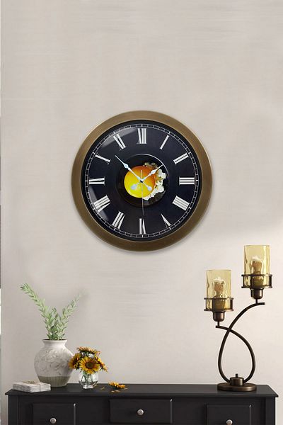Kasva Concept Cadou 36 Cm Ceas de Perete Metal Vechi Ou