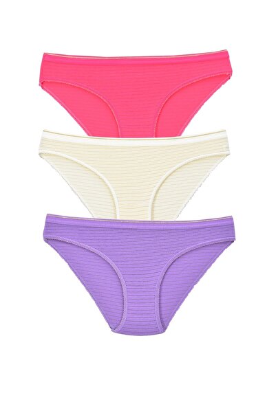 Pemilo Chiloți de bikini cu model sortiment de damă, pachet de 3