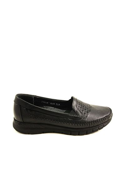 Forelli 29413 Pantofi casual anatomici de damă din piele naturală negri