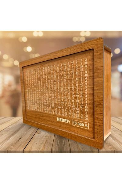 FERMAN HEDİYELİK Target Money Box Money Box - Parabox 10,000 TL Money Box, Money Savings