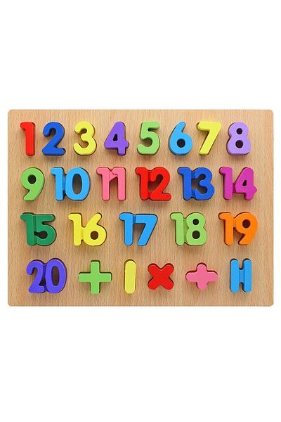 Lisinya 3d Wooden Numbers Figures Educational Jigsaw Puzzle