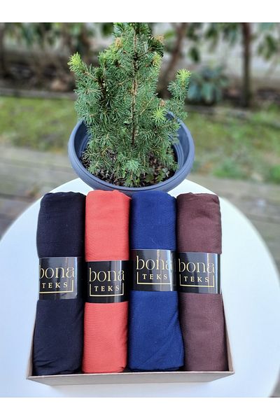 bona Teks Combed Cotton Shawl Set of 4