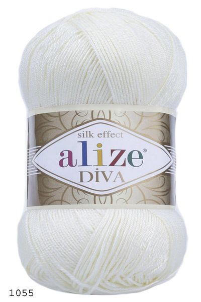 Alize Şeker Beyaz Diva 1055 (Pack of 5)