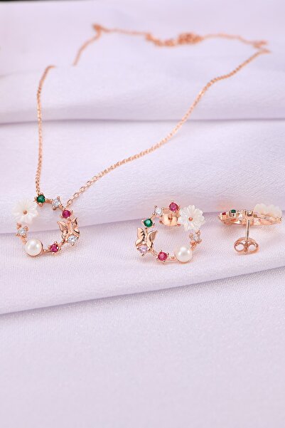 LINTERNA 925 Ayar Gümüş Manolya Bahçesi Set