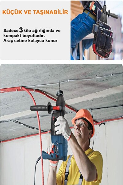 Anadolu Strong Alman 3500 Watt Kırıcı Delici Metal Dişli Şanzuman Hilti Darbeli Matkap 2 Yıl Garantili