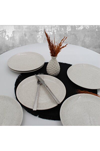 Arna Porselen Sare 20 Cm Seramik Pasta Tabağı 6 Adet