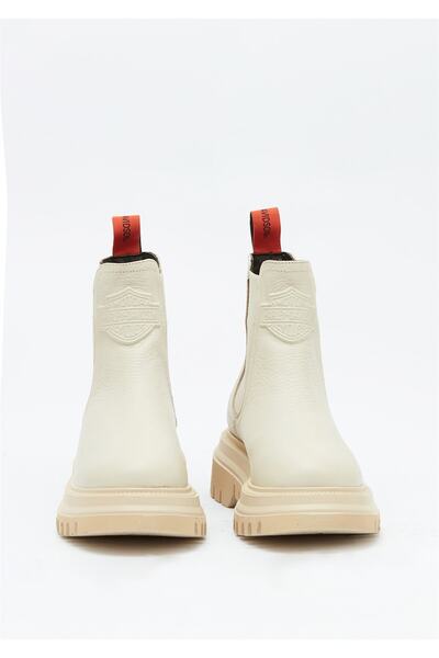 Harley Davidson Harley-davidson Mourır Kadın Bej Deri Bot