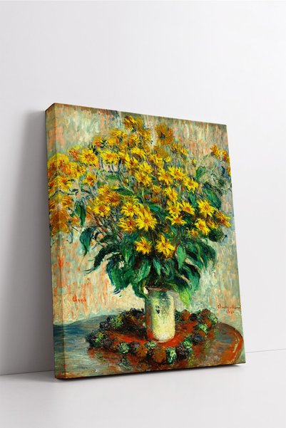 Carmen Claude Monet - Flori de anghinare din Ierusalim - Tablou pe pânză - Ca...