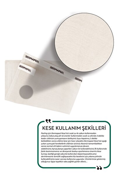 Dermapeel Doğal Ipek Banyo Kesesi Pink Touch Yüz Kesesi Set