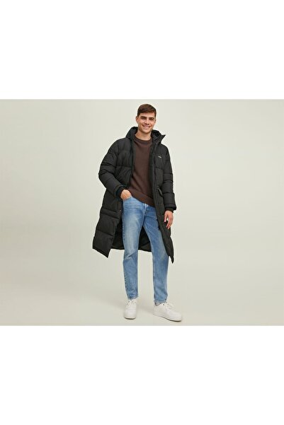 Jack & Jones Jack Jones Men's Casual Black Puffer Coat - 12215143