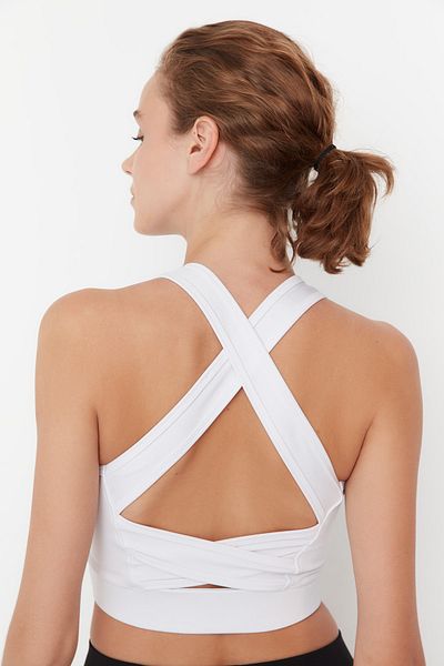 Trendyol Collection Sport-BH - Weiß - Unifarben