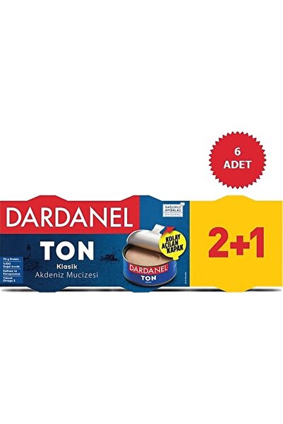 Dardanel Ton Klasik Akdeniz Mucizesi 140*3 gr (6 PAKET)
