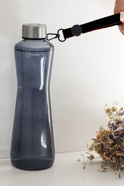 Qmatara Premium Clear Smoked Glass Flask 750Cc