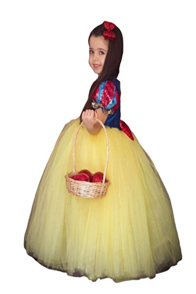 Genel Markalar Pamuk Prenses Kostümü Kız Çocuk Özel Tasarım Doğum Günü Elbisesi