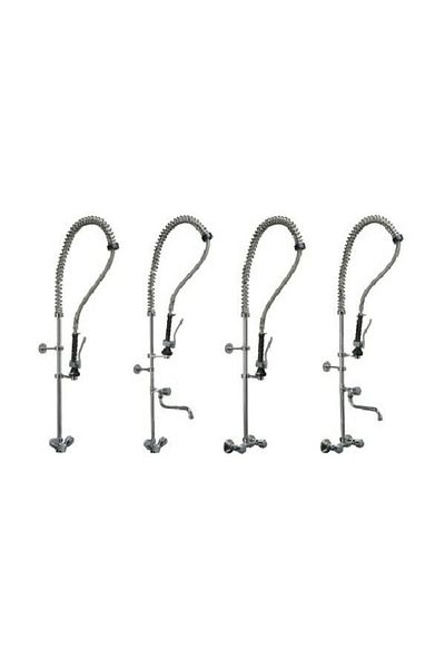 Prestij High Industrial Pre-Washing Faucet - Wall-Through Beta