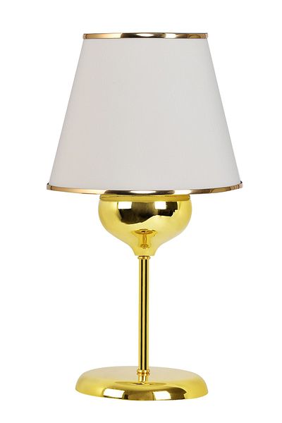 EvLight Azalea Metal Gold Designed Cream Table Lamp Lampshade