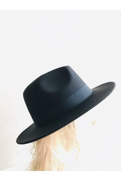 Mimosa Black Stamp Cowboy Fedora Hat