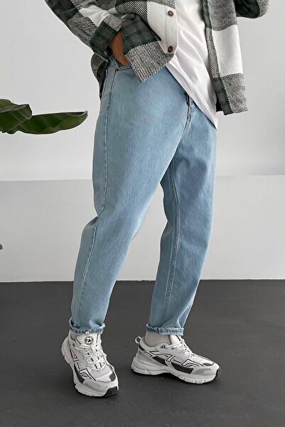 NO61 MAN Light Blue Relaxed Fit Trousers