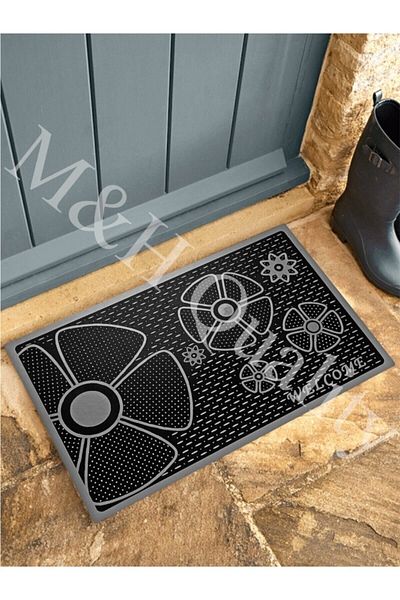 M&H Quality Welcome Summer Door Mat Gray Color