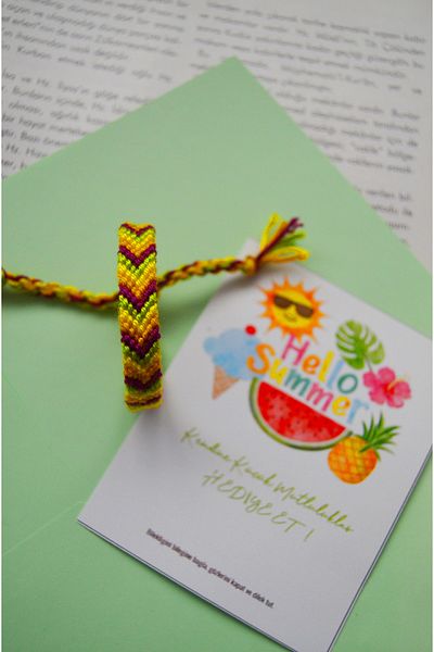 Bidüğüm Handmade Triangle Model Friend Bracelet - Adjustable and Durable - Lasting Colors