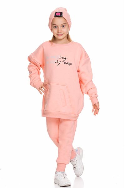 Toçka Set de 3 piese groase de iarnă, cu fleece și beretă supradimensionată, cu imprimeu și accesorii