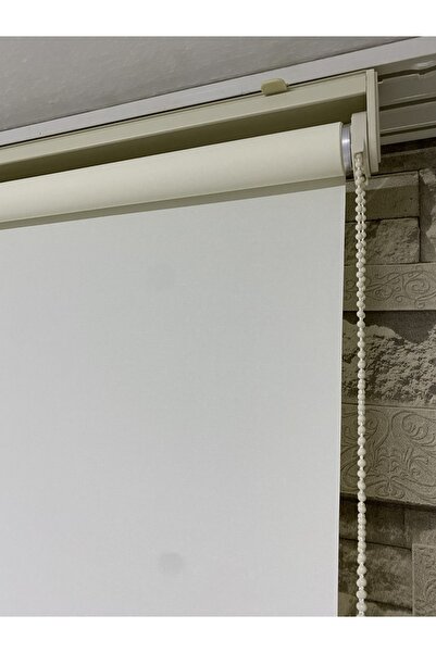 PERDECİNİZ Ecru Matte Roller Sunshade Curtain - Quality Thick Fabric - for Home and Office