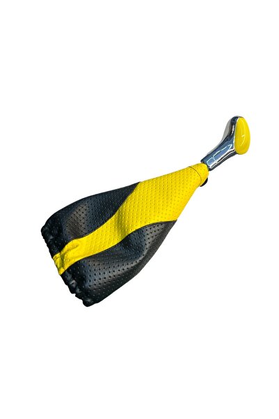 gcstore طقم منفاخ ومقابض تروس عالمية مكونة من قطعتين باللون الأصفر