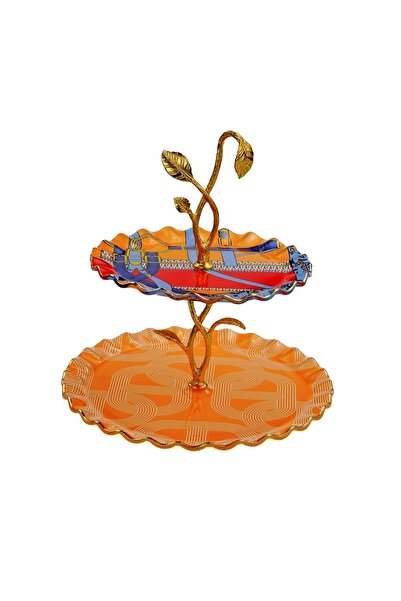 Glore Bonita Gold Gilded Glass Cookie Holder