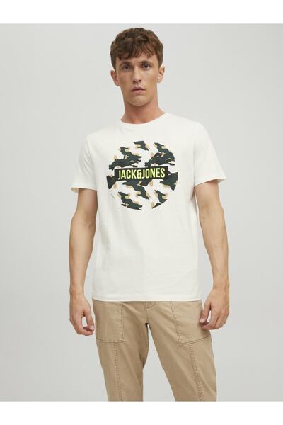 Jack & Jones Μπλουζάκι με στάμπα με λογότυπο με λαιμόκοψη