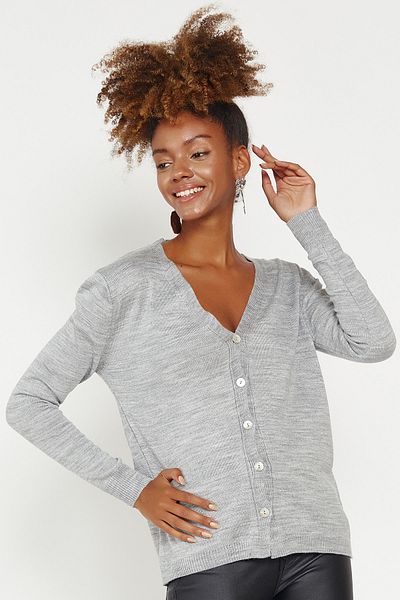 Hopoi Women's Gray Cardigan 40062