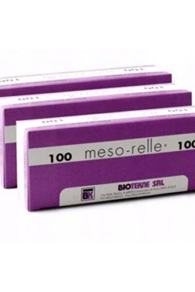 mesorelle Meso-relle 100 Adet Mezoterapi Iğnesi 32g 1/2" 0.23 X 12mm