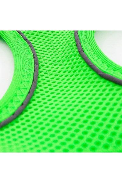 Tailpetz Air Mesh Harness Breast Collar Neo Green Medium