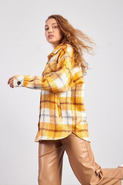 Ortaya Çık Yellow Pocket Cashmere Jacket