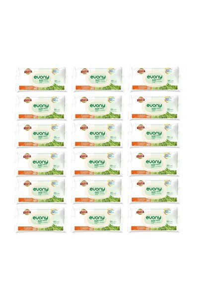 Evony مناديل مبللة للتنظيف الصحي مع غطاء 18 عبوة كاملة