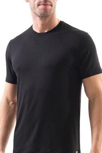 Blackspade Black Spade 9306 94% Modal Fabric Silver Series USA Yoke Ανδρικό T-shirt Μαύρο