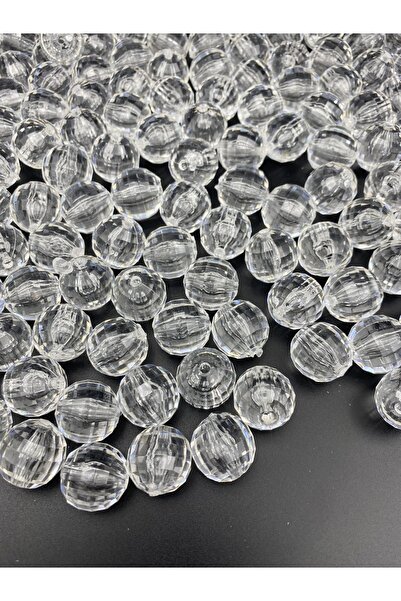 Hedef Bijuteri 100 جرام 20 مللي متر لون شفاف عالمي نموذج خرز أكريليك ، مجوهرات ، خرز لصنع الحقائب (100 جرام ، ~ 24 قطعة)