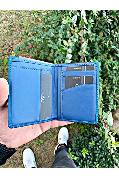 goldenmod Lubeck Slım Blue Cüzdan