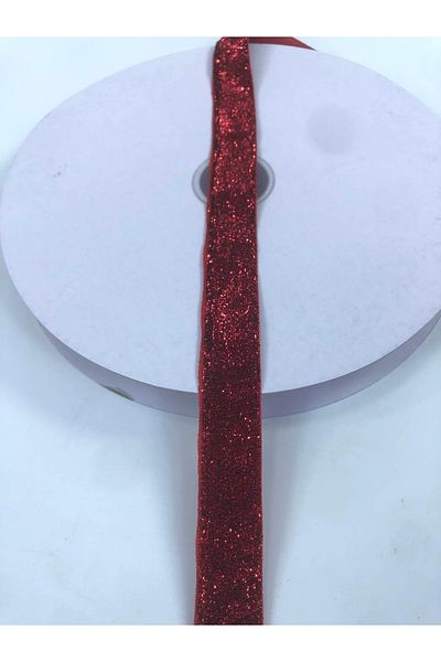Hobigram Red Glitter Velvet Ribbon 2 cm Price Is 1 Meter