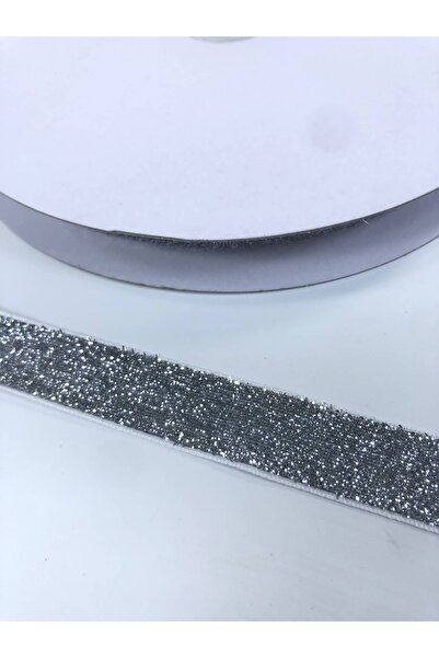 Hobigram Ασημί Γκρι Glitter Velvet Κορδέλα 2 εκ. Η τιμή είναι για 1 μέτρο – Κορδέλα, Κομψό Σχέδιο, Γυναικείο Αξεσουάρ – Κορδέλα