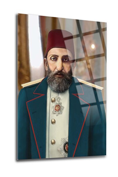 SRD Concept Abdülhamithan 3 Cam Tablo-sultan Abdülhamit-padişah Tablosu-osmanlı Tablosu