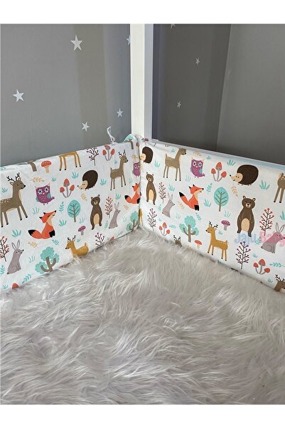 Jaju Baby Orman Desenli Yeşil Kombinli 120x200 Beşik Montessori Kenar Koruma ...